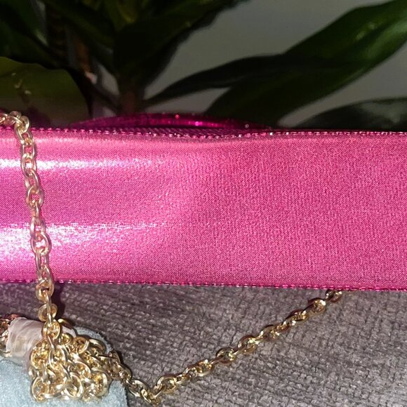 NWT Hot Pink Rhinestone Evening Purse - Picture 6 of 6